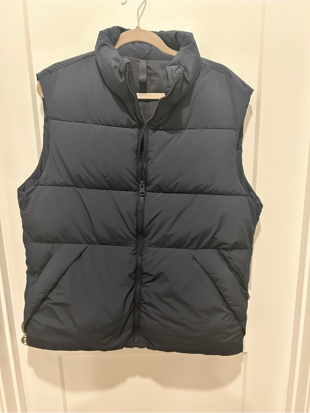 Mango Men's Quilted Puffer Vest - Navy Size M